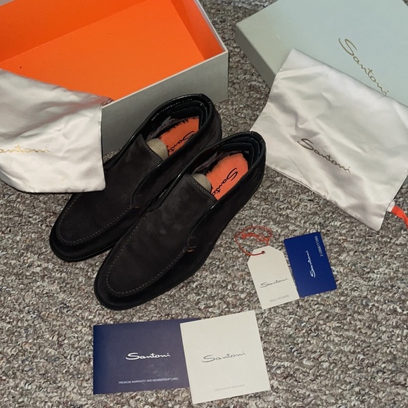 Santoni Slip On Suede ankle boots - Picture 7 of 9